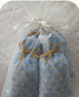 Paquet de 4 sachets de lavande Sachets Géométrique